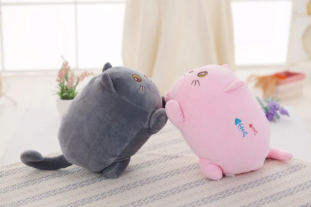 Kawaii Плюшевые игрушки для кошек милый мягкий мультфильм дети игрушки huggable Спящая Подушка на день рождения Рождественский подарок для девочек друзья домашний декор