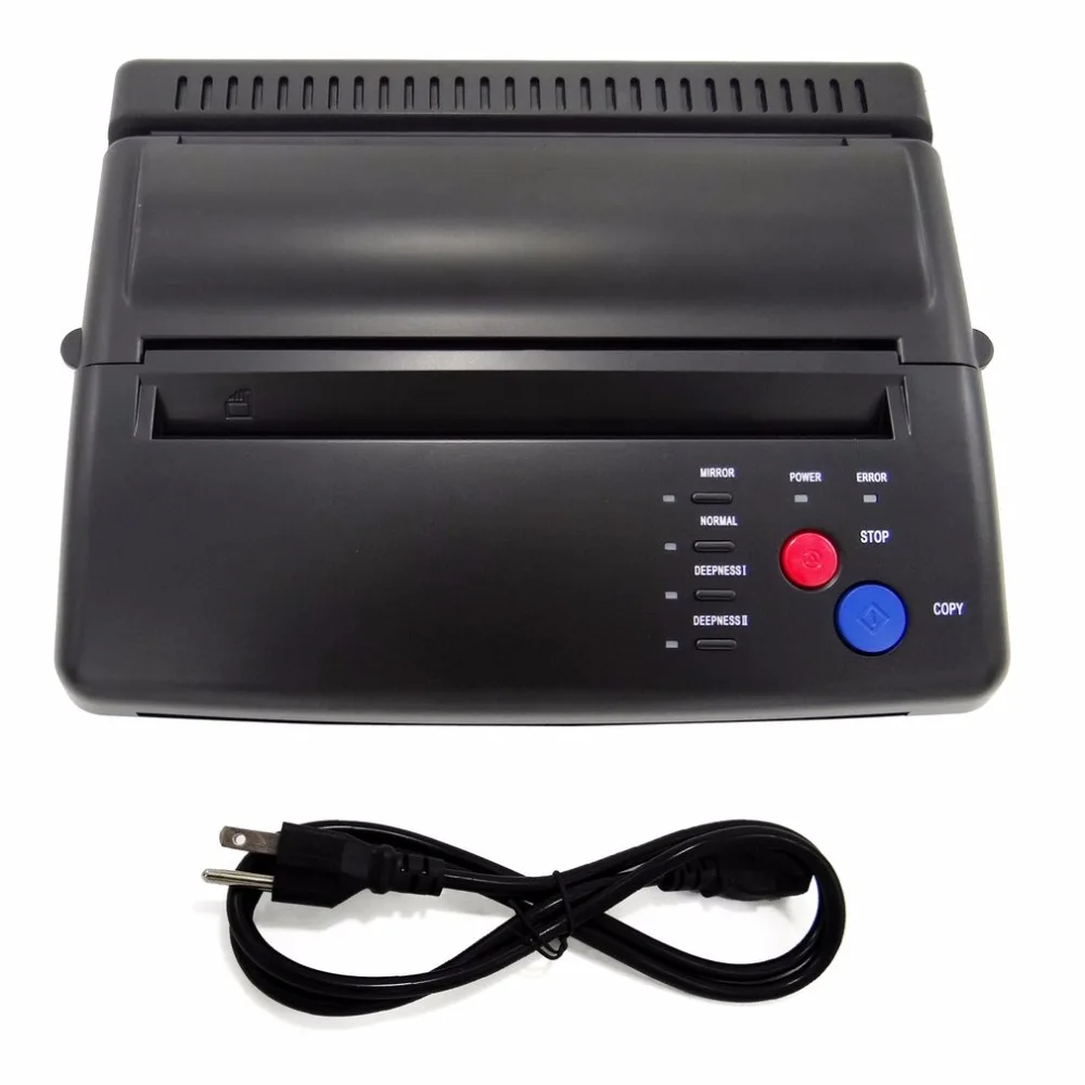 Goede Professionele Hoge Kwaliteit Tattoo Transfer Machine Tattoo Stencil Maker Flash Thermische Copier Printer Levert EU US Plug