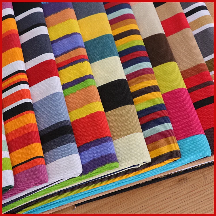 SMTA хлопчатобумажная ткань Лоскутная Ткань по метру одежда для мебели цветные полосы с принтом тонкая ткань паруса