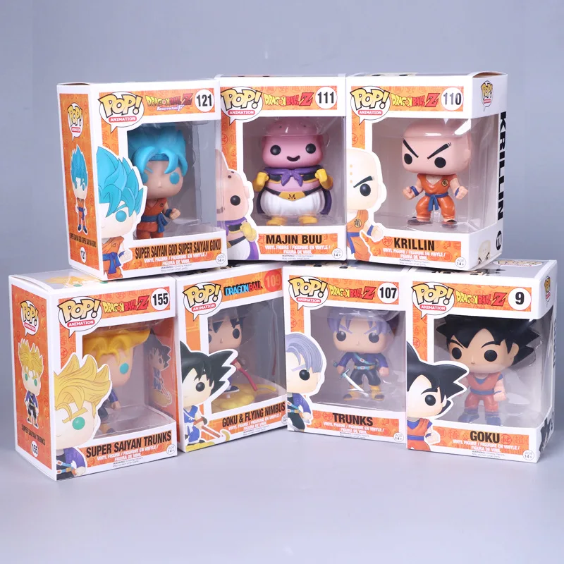 Экшн-фигурка Pop 2019 игрушка &quotDragon Ball&quot Son Goku Аниме Супер сайян плавки Krillin модель