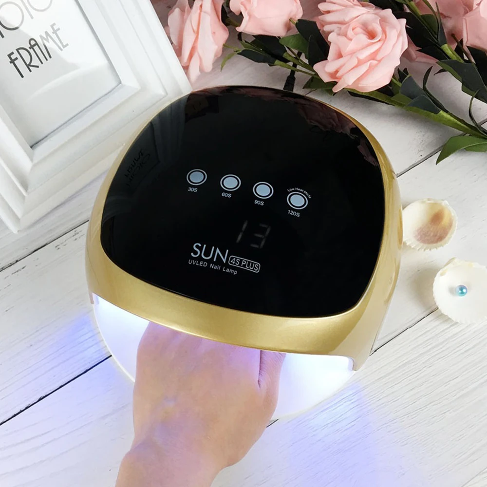 Светодиодсветодиодный лампа для ногтей SUN 4x Plus УФ с автоматическим датчиком