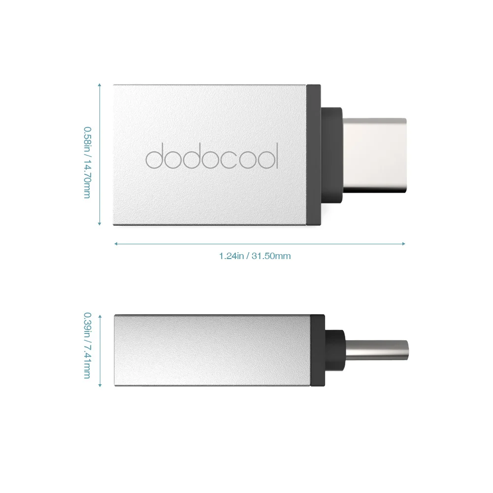 Dodocool usb type-C к USB 3,0 адаптер конвертировать USB-C в USB 3,0 разъем для MacBook/ChromeBook Pixel/Nexus 5X/Nexus 6P