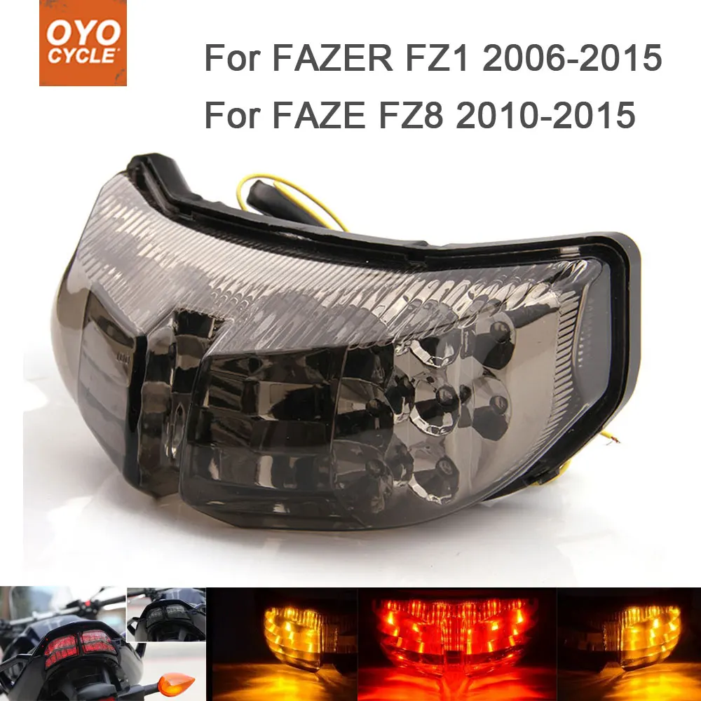 

Motorcycle Integrated LED Tail Light Brake Turn Signal Blinker For Yamaha FAZER FZ1 FZ8 2010 2011 2012 2013 2014 2015