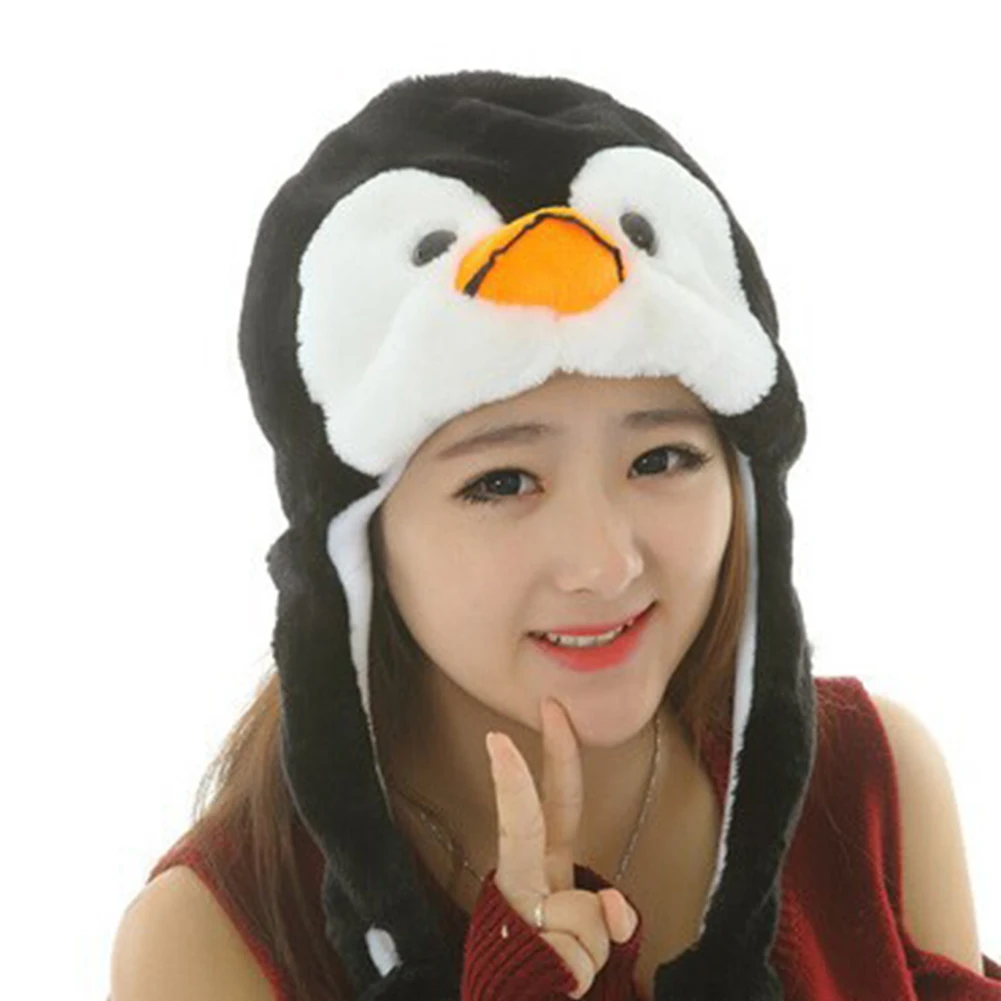 

Cute Performance Props Soft Gifts Cartoon Hat Plush Costume Cap Adults Animal Kids Funny