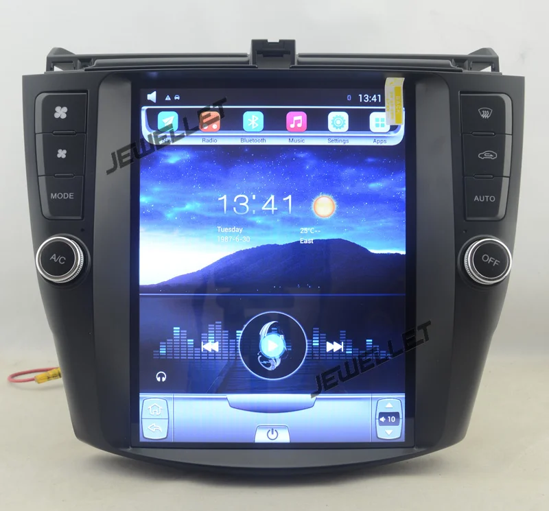10," tesla стиль вертикальный экран Восьмиядерный Android 8,1 автомобиль gps Радио Навигация для Honda Accord 2003-2007