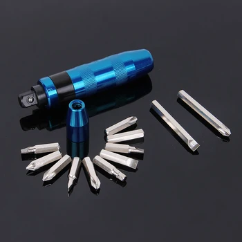 

SHEK Impact Screwdriver Magnetic Antislip Screwdriver Set Phillips Slotted Hex Screw Driver Head Bit Screwdriver hand Tool Set
