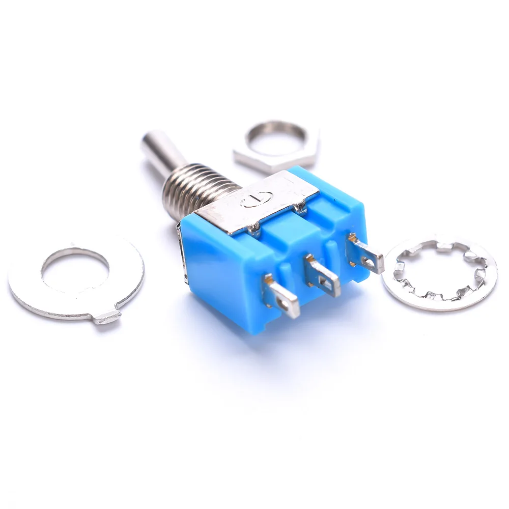 5 шт. мини MTS-102 3-контактный SPDT ON-ON 6A 125VAC миниатюрный переключатель переключатели для переключения света моторы 6mm монтажное отверстие