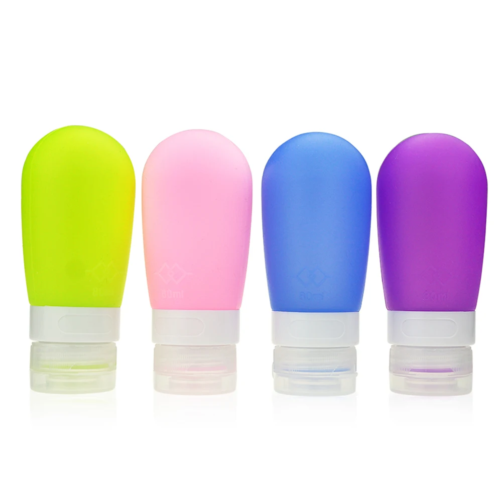 1pc Portable Travel Bottle Soap Dispensers Silicone Bottles Countertop