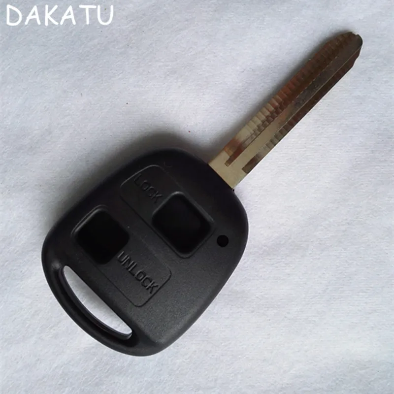 Дакату 2 кнопки дистанционного ключа чехол для Toyota Pardo OLDRAV4 дистанционного оболочки TOY43 лезвие