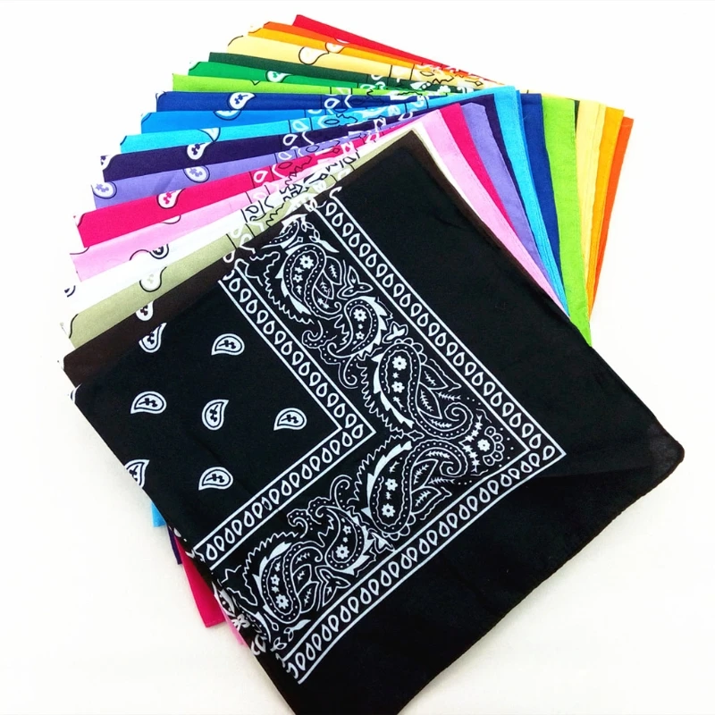 

Bandana Paisley Printed Handkerchief Mask Scarf Biker Face Head Wrap Scarf Shawl