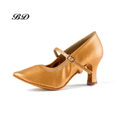Женская обувь Кроссовки Обувь для танцев бальный Для женщин Латинской обуви кожа подошва противоскольжения износ Аутентичные гарантия BD