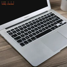Силиконовая мягкая цветная Azerty Клавиатура клавир кожный чехол для Mac Book Pro Macbook Air 1" 15" 1" Air 13 дюймов французский Великобритания/ЕС