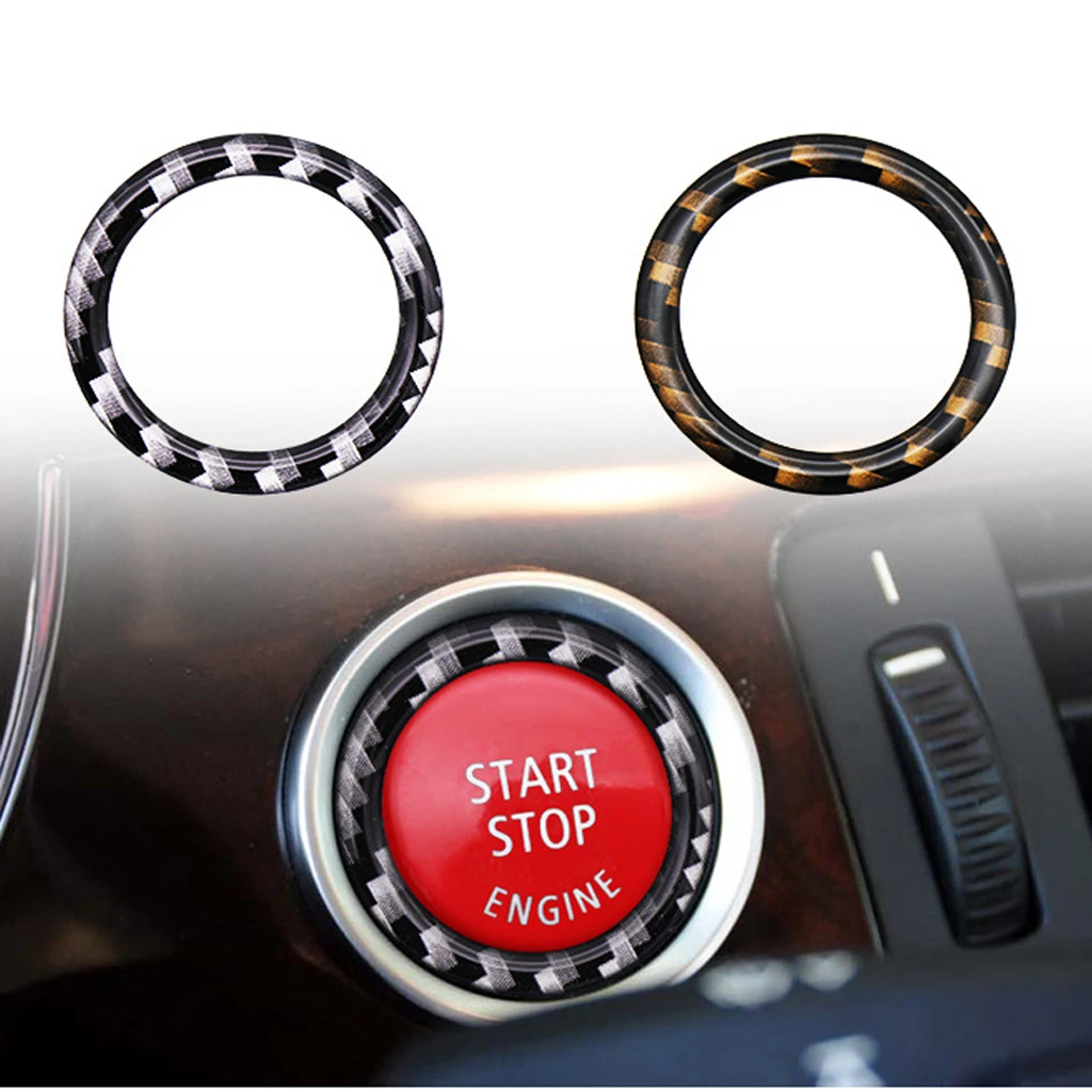 1 Pcs Car Styling Engine Ignition Start Stop Ring Case For Bmw  e90 e60 e70 Button Decoration Switch Accessories Covers