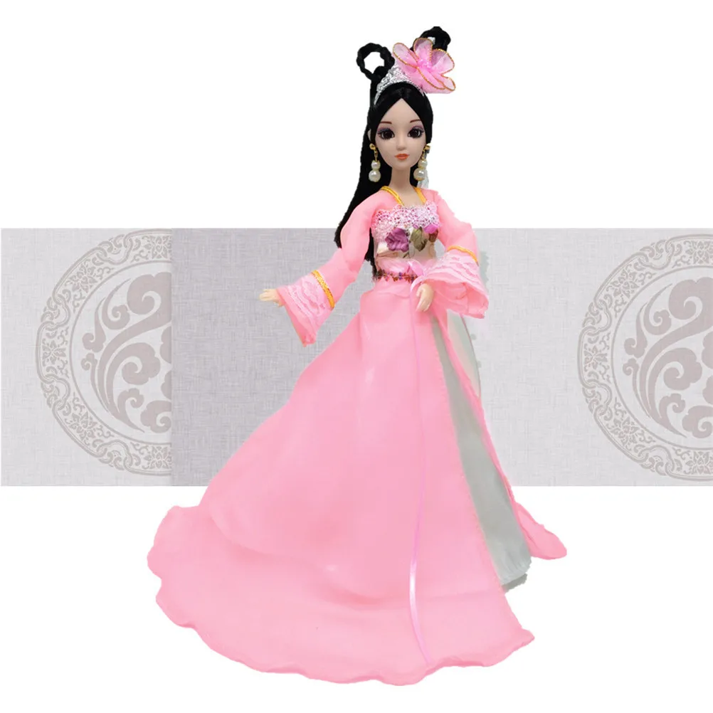 Кукольные вечерние платья, вечерние платья, китайский древний традиционный красивый сказочный костюм, одежда, платье для куклы, аксессуары