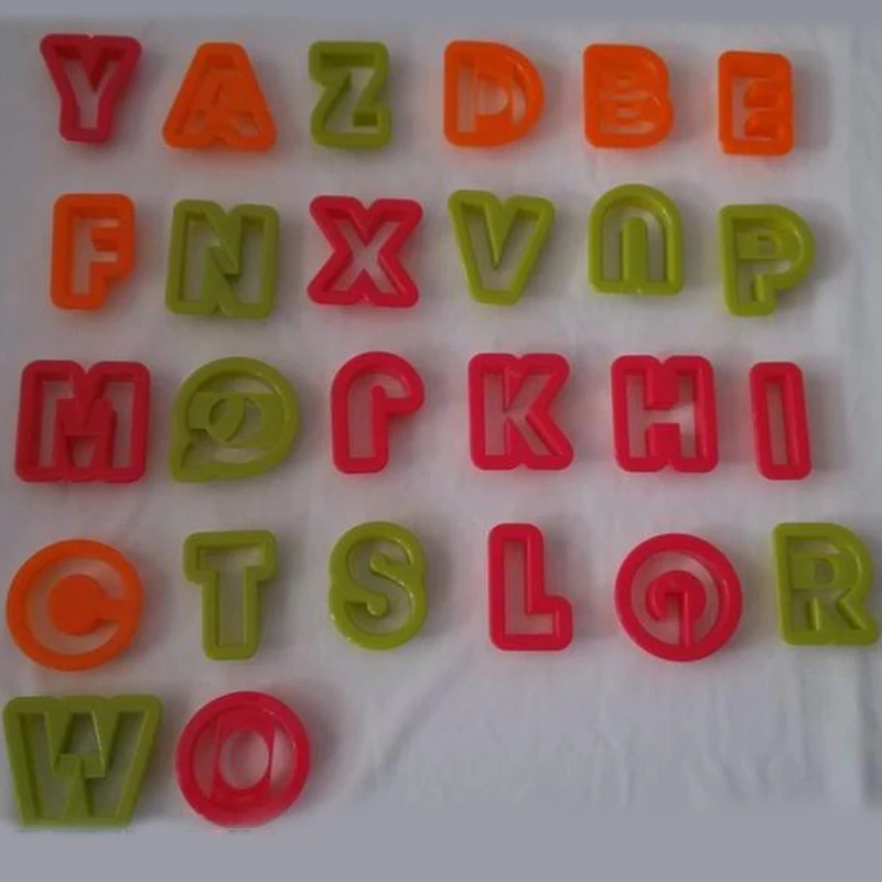 

Alphabet 26 Letters and 10 Figures slime tools Color Play Dough Model Tool Toys Creative Plasticine Tools Playdough Set Kit
