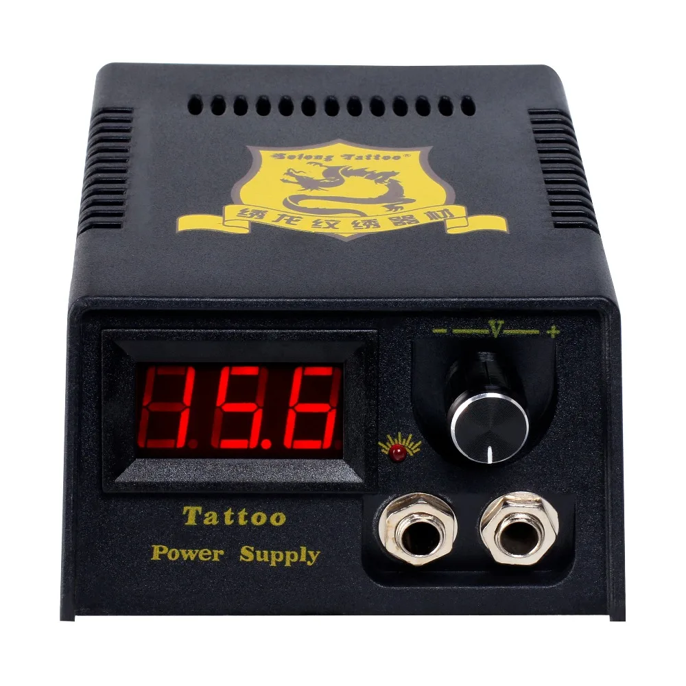 

SolongTattoo Professional Digital Tatoo Power Supply Foot Pedal Clip Cord P142-3