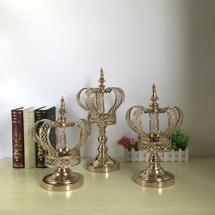 

Golden crown candlestick for weddings & Nice Beautiful candlestick