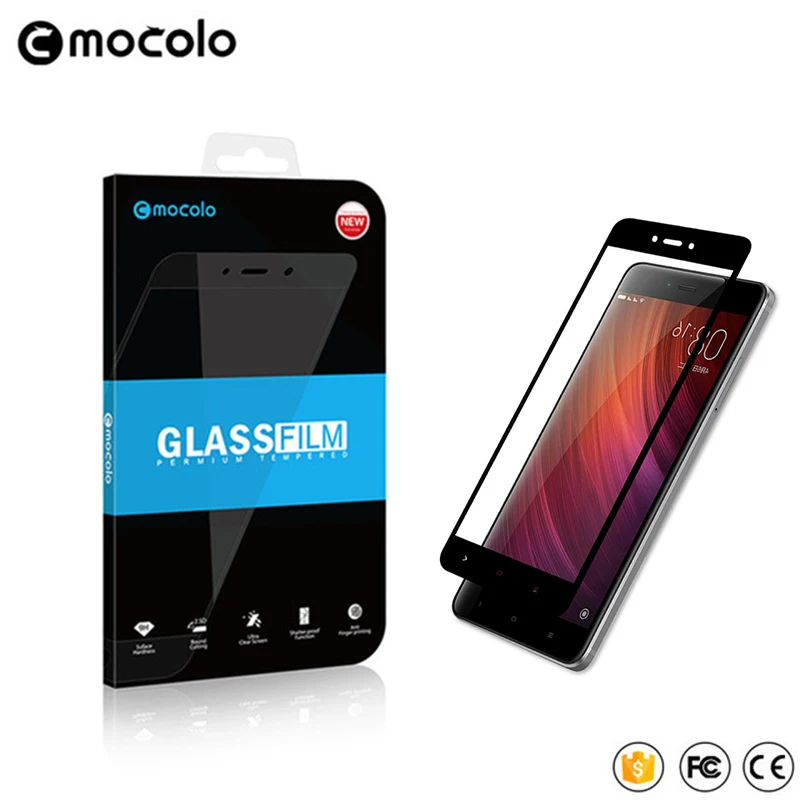 

Mocolo 2.5D 9H Full Cover Tempered Glass Film On For Xiaomi Redmi Note 4 4X X Note4 Note4X 2/3/4 16/32/64 GB Protective Screen
