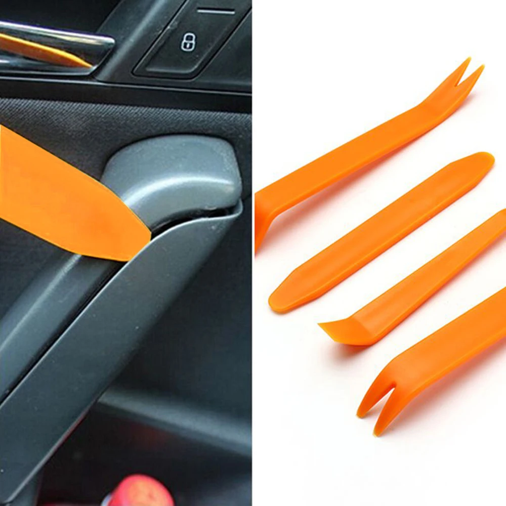 4pcs set Automobile Radio Panel Door Clip Trim Dash Removal Installer Pry Repair Tool Set Car