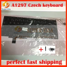 5 шт./лот A1297 Чешский клавиатура для MacBook Pro 17 ''A1297 Чешский клавиатура без подсветки 2009 2010 2011 год