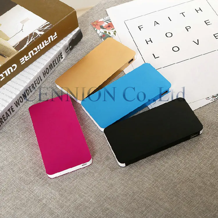 

customize logo 2 USB Portable Metal Case Li-Polymer External Battery Charger Power battery With Retail Packaging 50pcs
