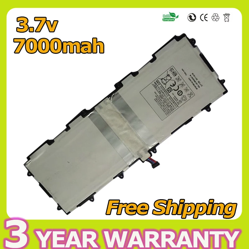 Аккумулятор для ноутбука Samsung Galaxy Tab 10. 0 P5100 P5110 P7500 P7510 N8000 N8010 SP3676B1A(1S2P) 7000 мАч |