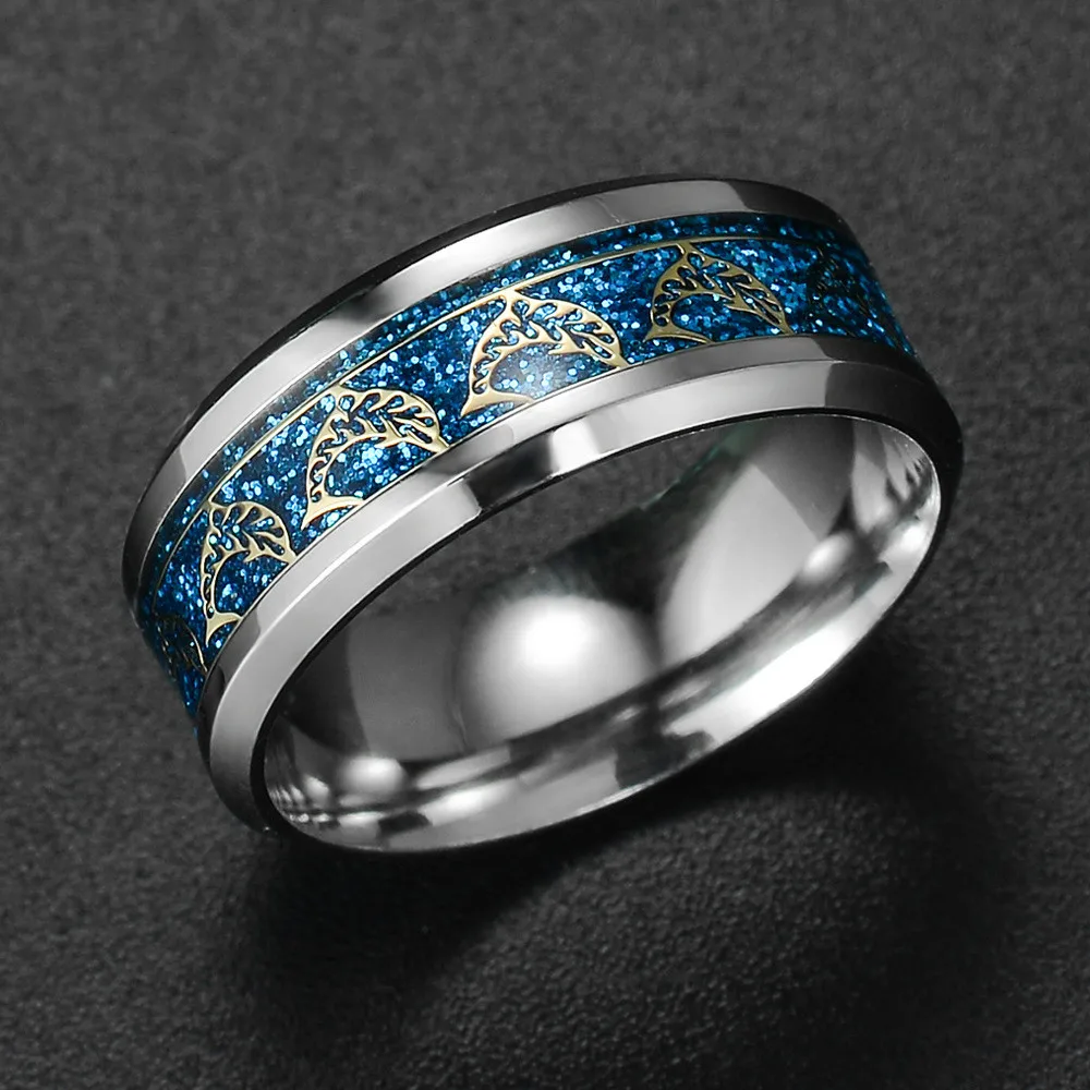 

New Arrive Titanium Steel Dolphin Ring European and American Fashion Men's Animal Pattern Simple Ring Stainless Steel Jewelry