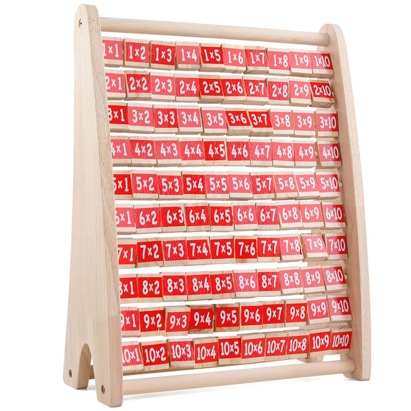  Kids Toys Montessori Wooden Toys Multiplication Table Baby Early Educational Toys Arithmetic Teachi
