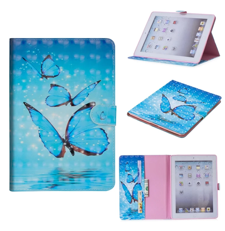 СПС Coque iPad 2/3/4 чехол милый кот кожаный флип бумажник телефонные чехлы для iPad 3 4 2 чехол Etui Capinha для iPad2 iPad3 iPad4 чехол