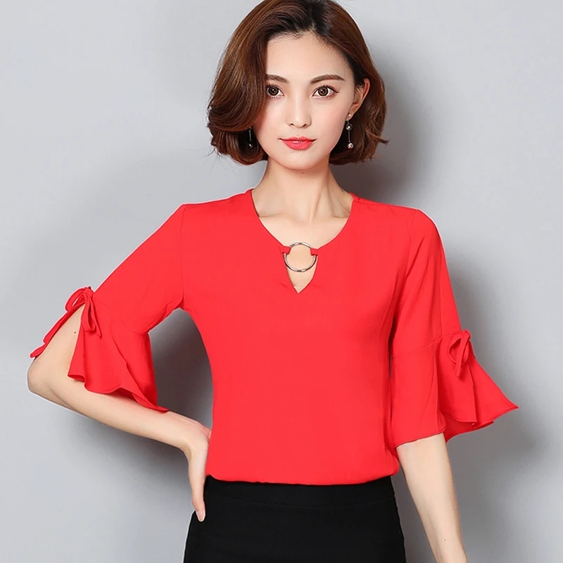 moda blusas rojas elegantes
