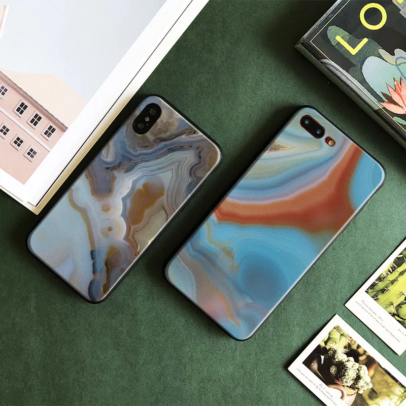 

Porcelain Stone Marble Floor Mosaics and Granite Tiles Tpu Soft Silicone Phone Case For Apple IPhone 5 5s SE 6 6s 7 8 Plus X 10
