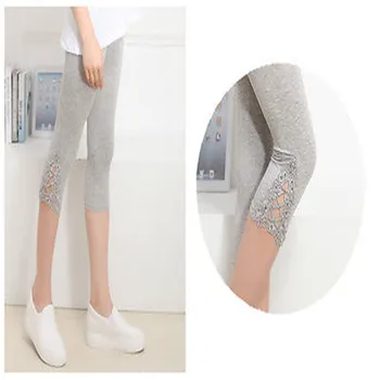 

Summer Modal High Quality pants Womens Crop Length Leggings Capri Cropped
