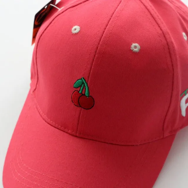 New Spring Leisure Fresh Fruit Embroidery Hat Strawberry Banana Cherry Orange Peach Baseball Cap For Mom hat and girl’s hat