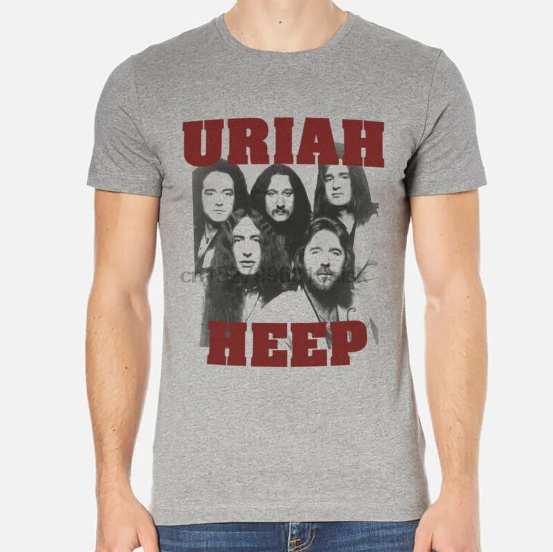 

Uriah Heep Revival Rock T-Shirt Men White OR Gray 1-B C-043