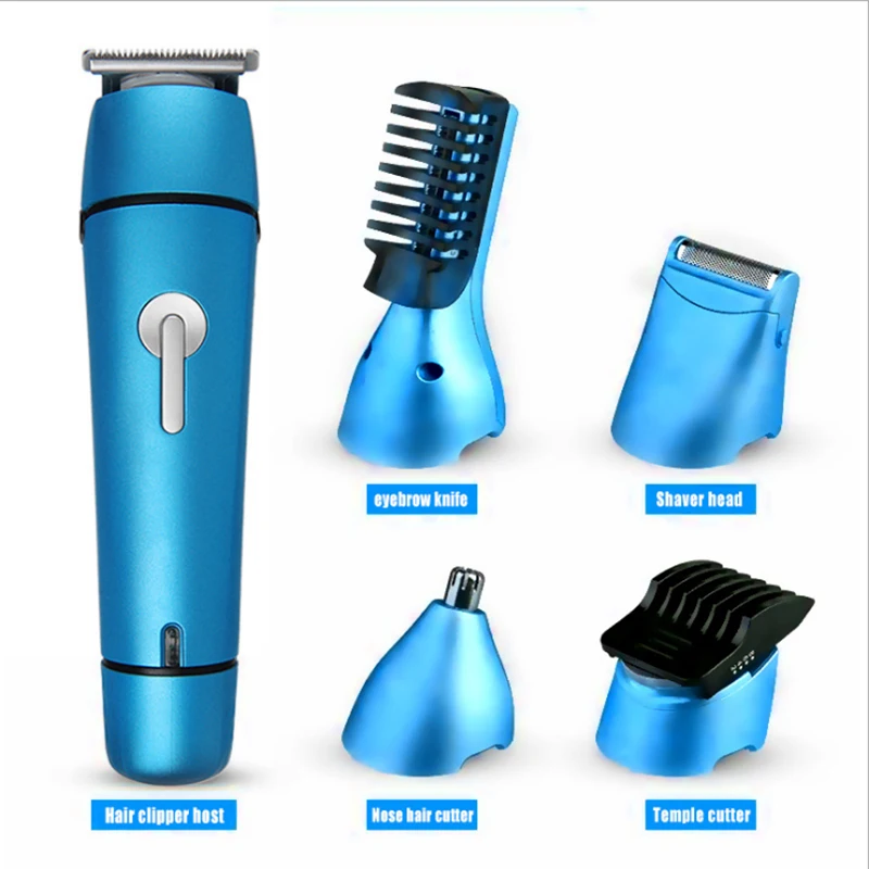 5 in 1 Professional Electric Hair Clipper Rechargeable Hair Trimmer Hair Cutting Machine Men Trimer For Adult