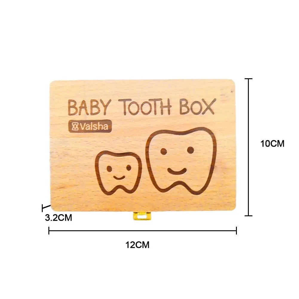 Английский деревянный ящик для детских зубов для хранения молочных зубов деревянный ящик для хранения зубов пуповины Lanugo Детские Сувениры Коробка для детских зубов