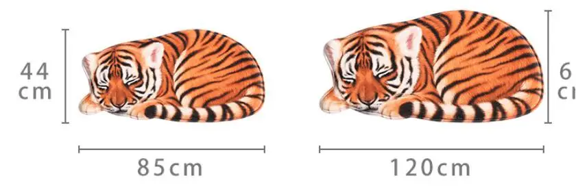 Высококачественный моющийся ковер ручной работы в форме льва тигра, коврик для домашних животных с коротким ворсом, мультяшный коврик, коврики для кухни, коврик для двери