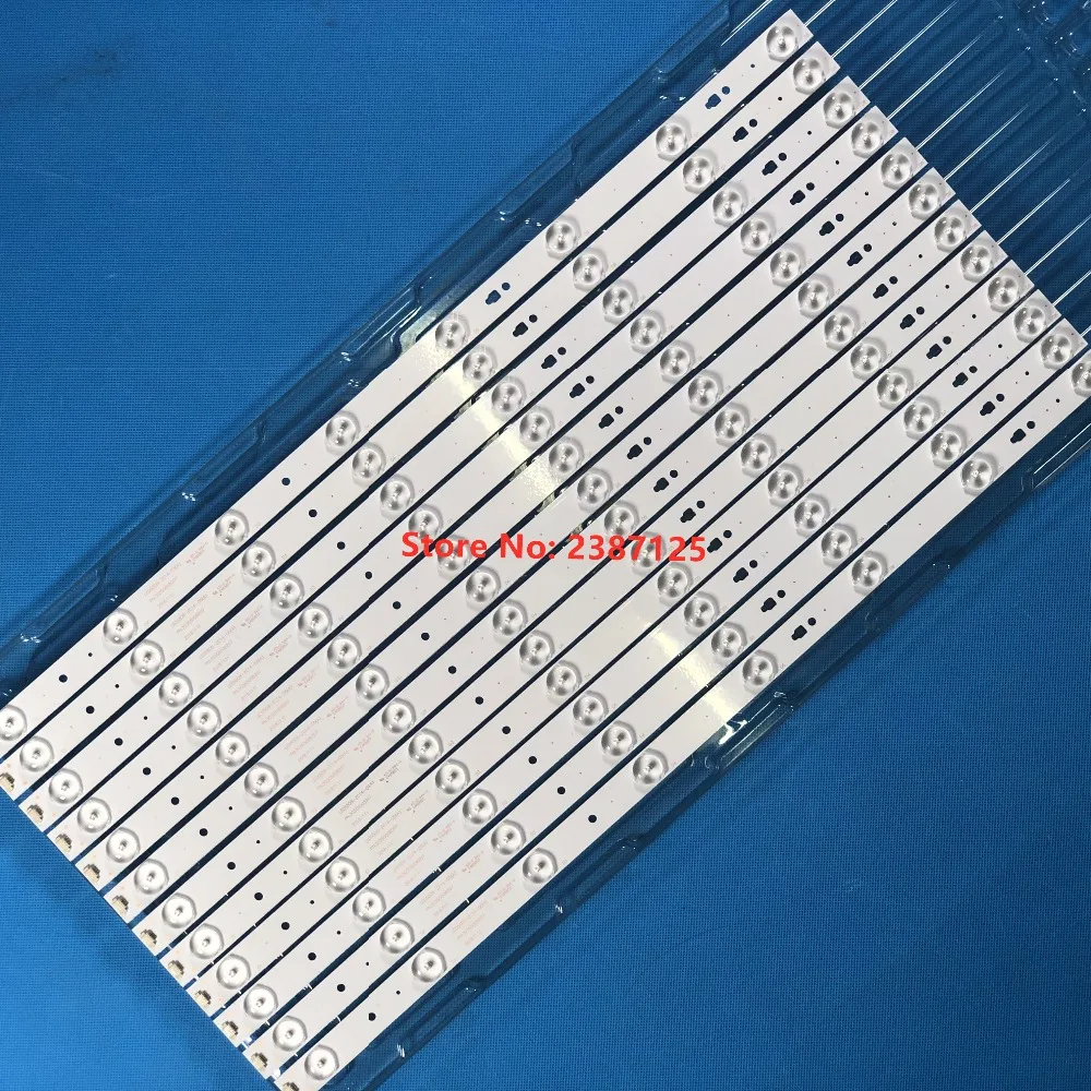 

12Pieces/set LED Backlight strip 8 lamp For Hai er LE55F3000W Light Bar LED55D8-ZC14-05(A) 30355008207 30355008210 LE55F3000W