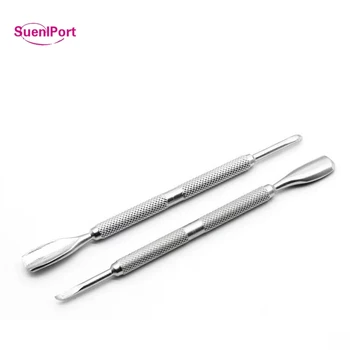 

Sune l Port 50pcs Big cuticle nail pusher Nail Art DIY Tools Stainless Steel Cuticle Nail Pusher Spoon Remover Nail Care Pusher