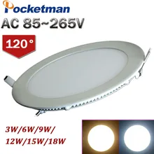 LED downlight 18W 15W 12W 9W 6W 3W 85~265V 110V 220V led ceiling lamp recessed downlight Ceiling Lamp Home Indoor Lighting LED downlight 18W 15W 12W 9W 6W 3W 85~265V 110V 220V led ceiling lamp recessed downlight Ceiling Lamp Home Indoor Lighting