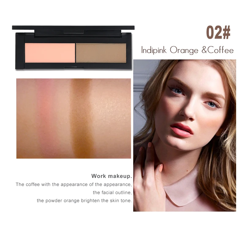 HENLICS Beauty Product Series Wonderful 2 Color Makeup Blush Face unlimited color fairy Blusher Powder Palette Cosmetic  (6)