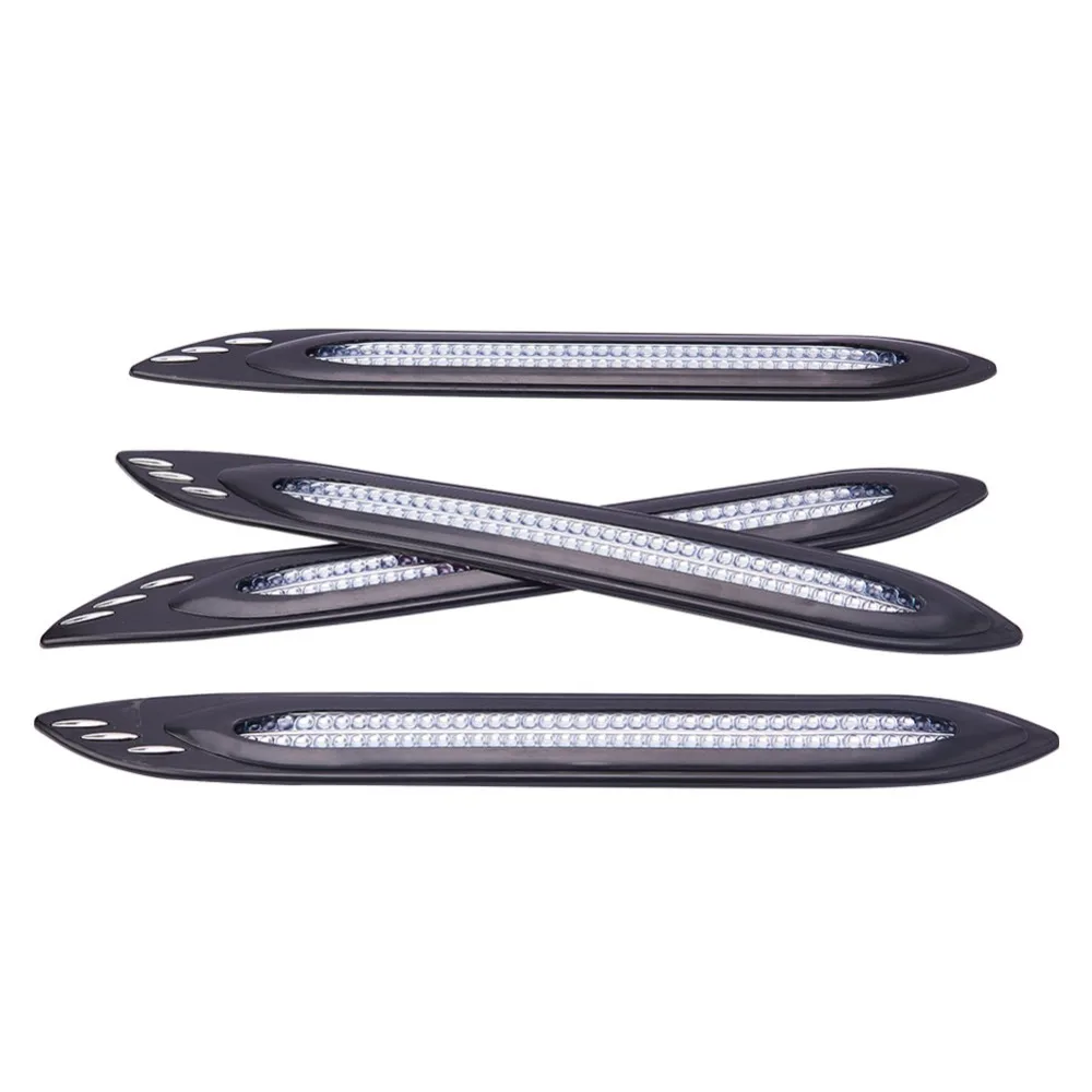 Car Bumper ABS Rear Bumper Side Door Edge Guard Protector 4 Pcsdoor