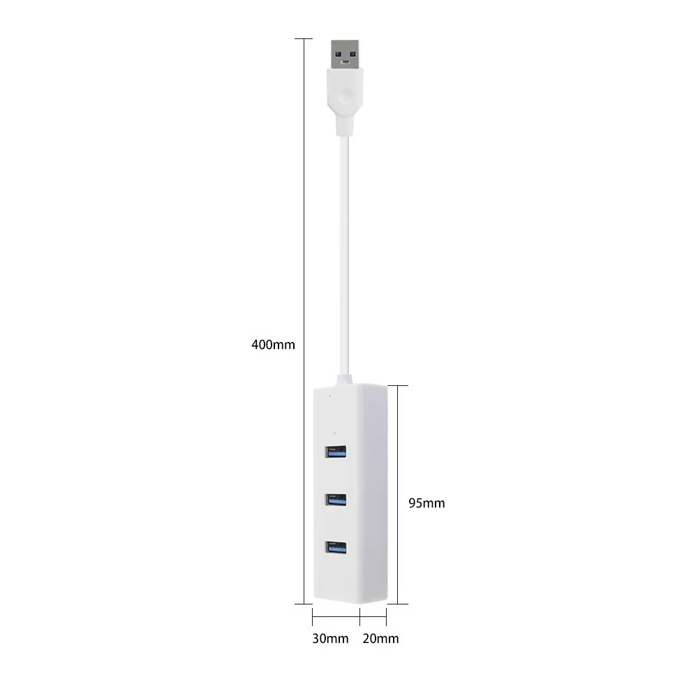 CHUYI Usb 3.0 Hub 4 Port High Speed Usb3.0 Splitter Adapter Dc 5v / 2a Power Source Port For Pc Mobile Phone Accessories