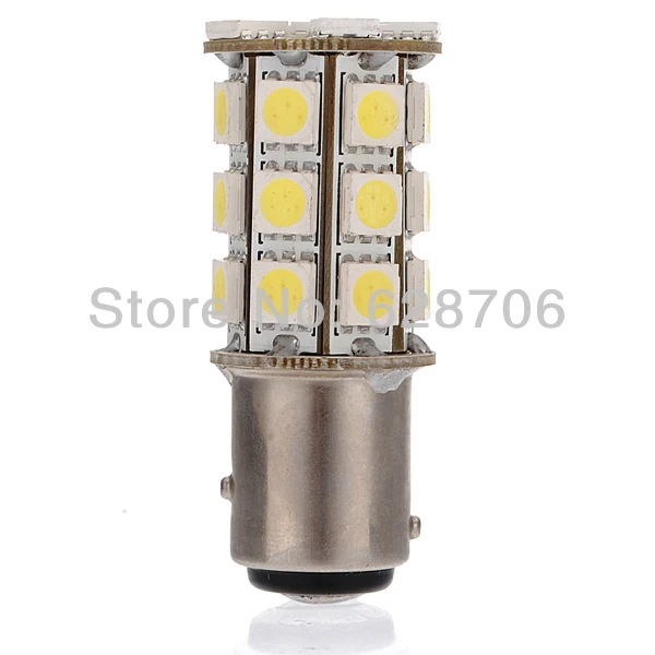2x1157 BAY15D P21/5 Вт 5050 SMD 27 светодиодный стоп сигнал для автомобиля лампа 12 В чистый
