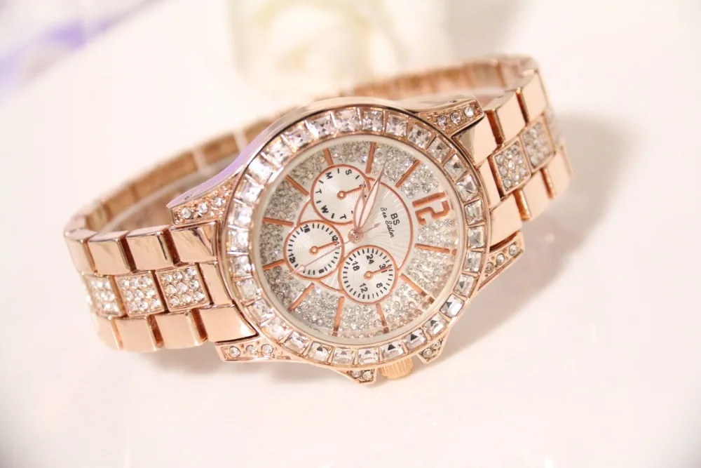 Женские круглые полностью бриллиантовые часы-браслет, аналоговые кварцевые наручные часы с механизмом, роскошные серебряные женские часы, женские whatches waches