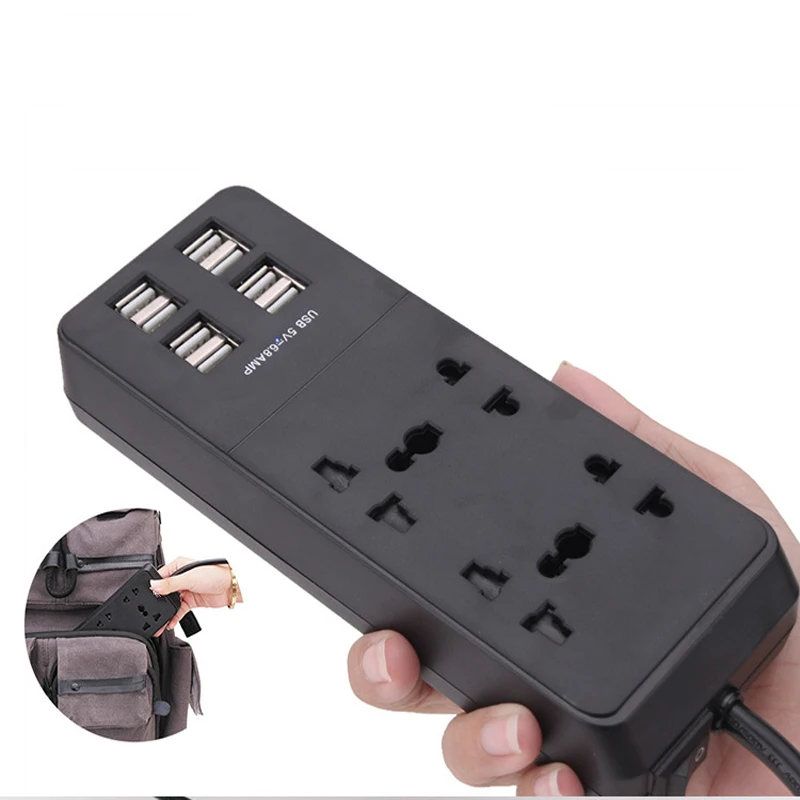 New USB Smart Socket with switch Power Strip wall socket 4 AC Outlets 8 USB Ports European standard plug UK Plug Power cube 1.5M New USB Smart Socket with switch Power Strip wall socket 4 AC Outlets 8 USB Ports European standard plug UK Plug Power cube 1.5M