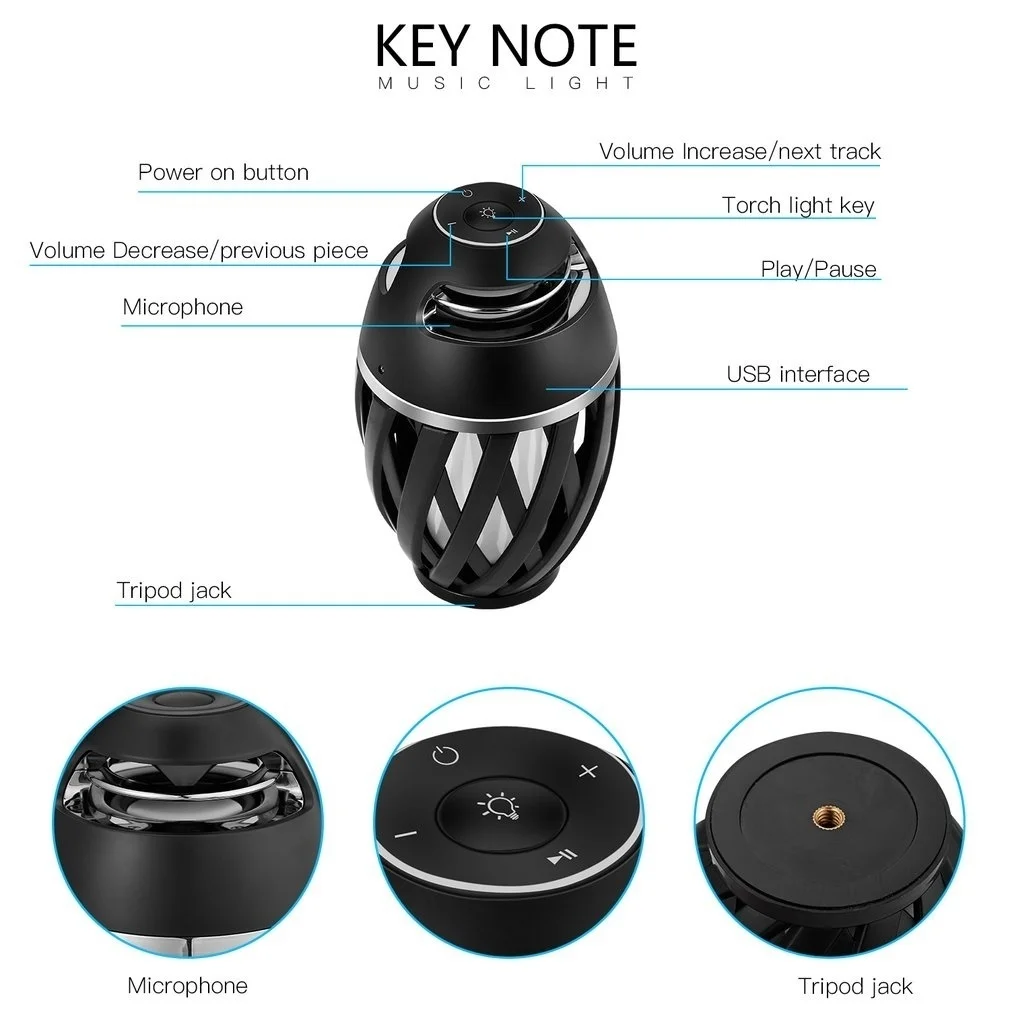 96 Светодиодный пламени беспроводной bluetooth динамик атмосфера лампа светодиодный Динамик Настольный светодиодный беспроводной Динамик