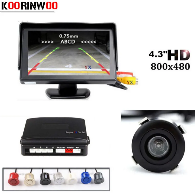 

Koorinwoo Universal Car Video System Parking Sensor Reverse Camera Car Monitor Rear Image Distance Car-detector Accessories Meta
