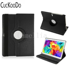 CucKooDo 100 шт./лот вращающийся на 360 градусов Магнитный умный защитный чехол из искусственной кожи для samsung Galaxy TabS 10,5 SM-T800 планшет