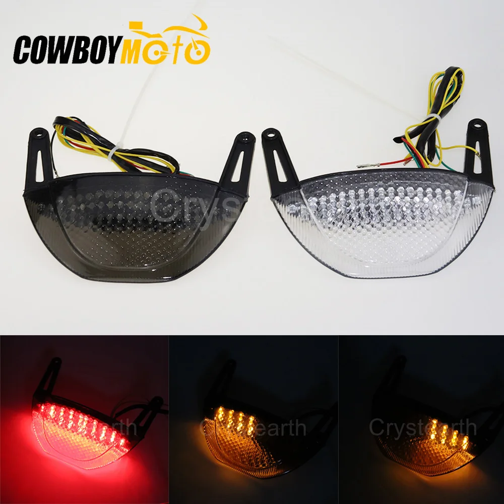 Для 2003-2006 2007-2012 Honda CBR600RR CBR 600RR дымовая прозрачная красная линза задний фонарь